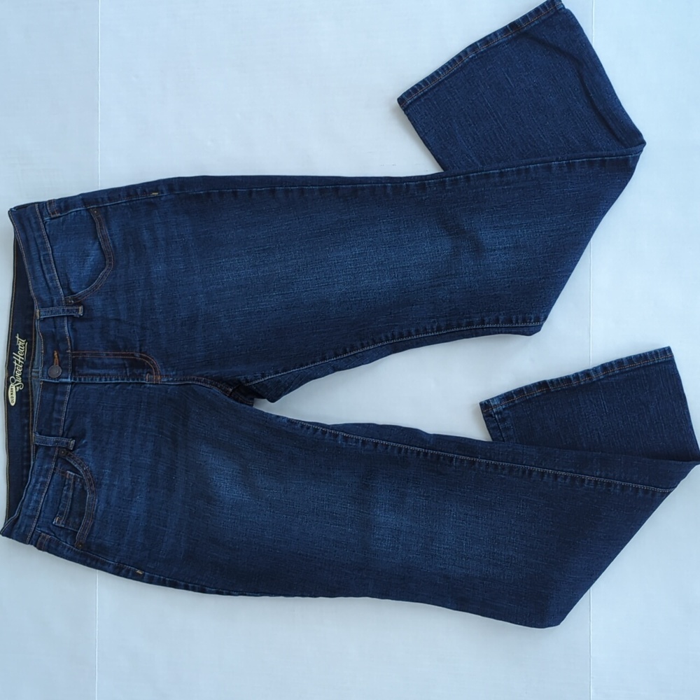 Old Navy Sweet Heart Boot Cut Jeans 12S Blue Pockets